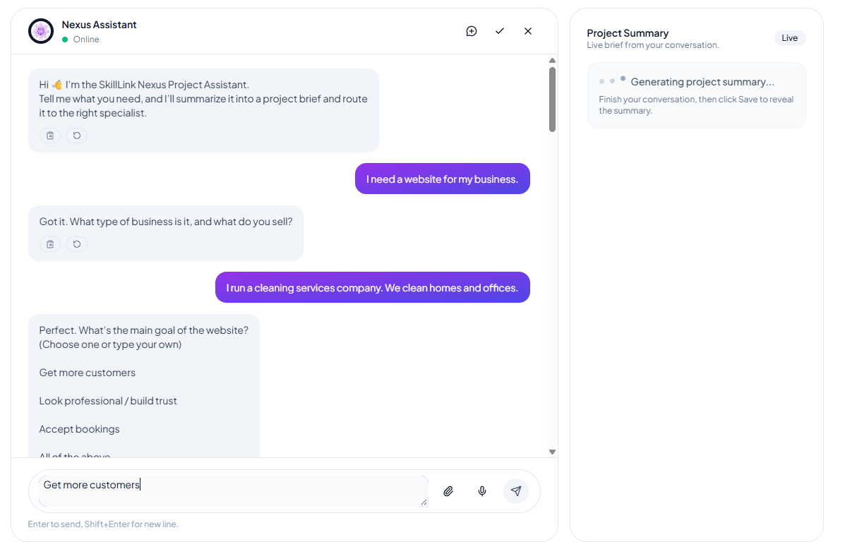 Project Scoping preview